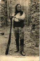 La Bergere de Venzolasca / The Shepherdess from Venzolasca, woman with gun, French folklore (EK)