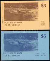 Definitive values in 2 stampbooklets, Forgalmi értékek 2 db bélyegfüzetben