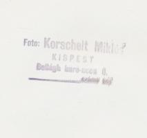cca 1955 Korschelt Miklós (1900-1982) Győrben készült fotói, 2 db pecséttel jelzett vintage fotó, 24...