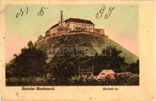 Munkács, vár, Honvéd szobor, kiadja Bertsik Emil / castle, statue (EK)