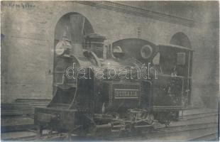 'Hungária' gőzmozdony, Resicai Vasgyár gyártmánya / Hungarian steam engine, photo