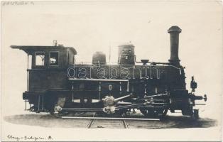 Gőzmozdony, a Magyar-gácsországi (galíciai) vasút tulajdona / Hungarian steam engine, photo