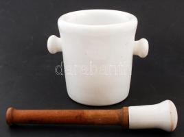 Drasche Porcellán-Fayencegyár, Köszénbánya s Téglagyár Társulat Budapesten patikai porcelán mozsár t...