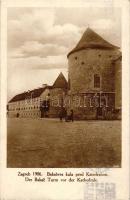 Zagreb, Bakac Turm, Kathedrale / tower, cathedral