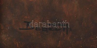 Beqer jelzéssel :Őszi erdő. Olaj, vászon, antik sérült keretben, 60×80 cm