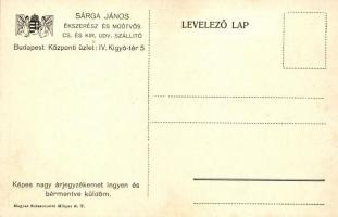 Budapest V. Sárga János ékszerész központi üzletének belseje, Kígyó tér 5