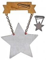 ~1950. "Kiváló Dolgozó" Rákosi-címeres zománcozott fém kitüntetés miniatűrrel, Rákosi-címe...