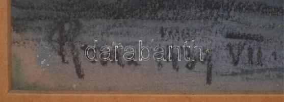 Jelzés nélkül: Roma. Akvarell, papír, jelzett, üvegezett keretben, 29×36 cm