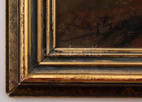 Zajthy Ferenc (1886-1961): Kietlen táj. Vegyes technika, papír, jelzett, üvegezett keretben, 52×68 c...