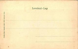 Igló, Honvéd síremlék; kiadja Matz Gusztáv / military monument, flag litho