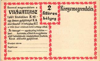 Világatlasz reklám; megrendelőlap / Hungarian publishing house advertisement s: Szekeres B