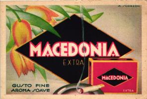 Macedonia Extra, cigarette advertisement s: A. Scorzon