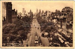 Antwerpen, Anvers; pharmacy, trams