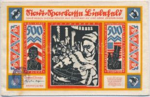 Németország / Weimari Köztársaság / Bielefeld / 1923. 500M vászon városi szükségpénz bélyegzéssel T:...