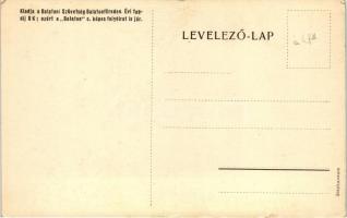 Balatoni fürdők, a Balatoni Szövetség turisztikai reklámlapja / Hungarian tourism, advertisement