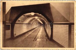 Antwerpen, Anvers; Pedestrian tunnel under the Scheldt, interior (EK)