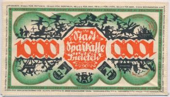 Németország / Weimari Köztársaság / Bielefeld / 1922. 1000M zöld, vászon, bélyegzés nélkül T:I
Germa...
