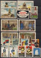 18db német levélzáró, vegyes minőség