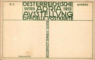 1913 Vienna, Wien; Adria Ausstellung, Hafenansicht, Wiener Kilophot, serie A2 s: Kalmsteiner