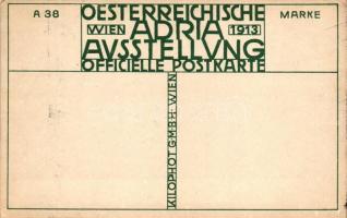 1913 Vienna, Wien; Adria Ausstellung, Ruine in Porto-Rose, Wiener Kilophot, serie A38, Kalmsteiner