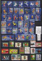 55db dán karácsonyi levélzáró, vegyes minőség