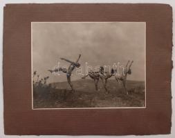 1926 Angelo: Sümeghy László és három lány Szentpál Olga mozdulatművészeti iskolájából, feliratozott ...