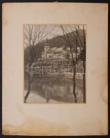 cca 1930 Lillafüred, Palota szálló, paszpartuban, 30x23 cm, karton 50x40 cm