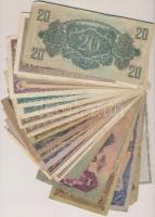 30db-os vegyes magyar pengő bankjegy tétel, közte 1930. 20P T:vegyes