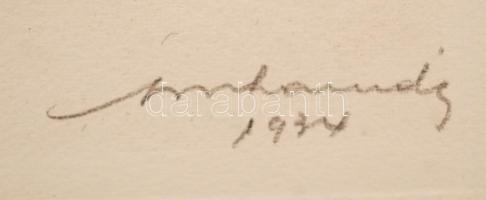 1934 Orphanidesz János (1876-1939): Portré, aláírt fotóművészeti alkotás, 23x17 cm, 37x27 cm-es papí...