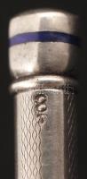 cca 1900 Ezüst ceruza, fémjel,  Ag.,nettó: 6gr., 7,5cm/ Silver pencil, hallmark, Ag, net. 6gr, 7.5cm