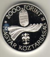 1996. "Ötvenéves a forint" 2000Ft Ag T:PP Díszdobozban, tanúsítvánnyal, csak 5000db!