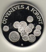 1996. "Ötvenéves a forint" 2000Ft Ag T:PP Díszdobozban, tanúsítvánnyal, csak 5000db!