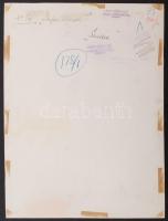 1940 Osoha László: Buborék fújó, pecséttel jelzett vintage fotóművészeti alkotás, 37x28 cm