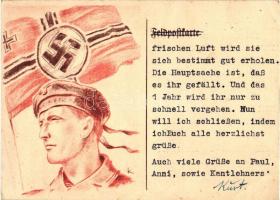 WWII German NS propaganda card (EB)