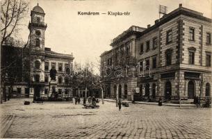 Komárom, Klapka tér, gyógyszertár; kiadja Czike Dénes könyvkereskedő / square, pharmacy