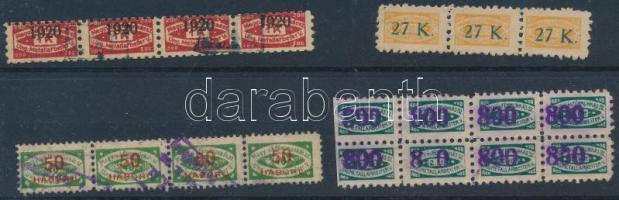 4 klf összefüggés Magyar V. és Fémmunkás sz. magyar-német kétnyelvű tagsági bélyegek