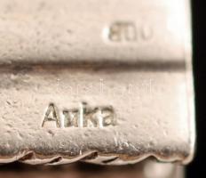 Ezüstmedál: házikó, jelzett, Ag.,nettó: 5,4gr., 1,5cm /Silver Medal: cottage, signed, Ag, net. 5,4gr...