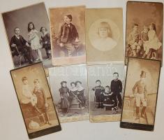 1880-1905 8db régi gyermek fénykép