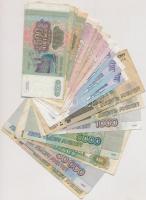 Oroszország 1993-1997. 10R-50.000R 23db vegyes bankjegy T:vegyes Russia 1993-1997. 10 Rubles - 50.000 Rubles 23pcs of banknotes C:mixed