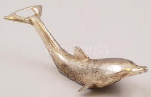 Delfines sörnyitó, fém, 16×6 cm/ Dolphin bottle opener, metal, 16 x 6 cm