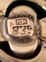 Ezüst kitűző, jelzett, Ag., bruttó:2,4gr., 3,5cm/ Silver brooch, marked, Ag, gross. 2,4gr, 3,5cm