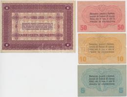 Olaszország/Velence/osztrák-magyar megszállás 1918. 5c + 10c + 50c + 1L T:II,III
Italy/Venice/Austro...
