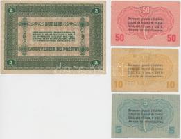 Olaszország/Velence/osztrák-magyar megszállás 1918. 5c + 10c + 50c + 2L T:II-,III
Italy/Venice/Austr...