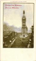 Milwaukee, City hall, C.N. Caspar Co. (gluemark)