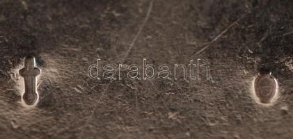 Ezüst nyaklánc zománc medállal, jelzett, Ag., bruttó: 15gr., 54cm/ Silver enamel pendant necklace, s...