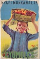 8 db RÉGI motívum lap, egészség propaganda lapok / 8 old motive cards, Hungarian health propaganda