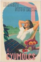 8 db RÉGI motívum lap, egészség propaganda lapok / 8 old motive cards, Hungarian health propaganda