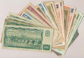 Csehszlovákia 1919-1989. 30db-os vegyes bankjegy tétel T:vegyes
Czechoslovakia 1919-1989. 30pcs of b...