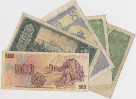 Csehszlovákia 1945. 50K + 100K + 1961. 5K (2x) + 1973. 500K T:III,III-
Czechoslovakia 1945. 50 Korun...