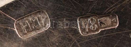 Ezüst orosz kiskanál, jelzett, Ag., nettó:25 gr., 15,5cm/ Russian silver teaspoons, marked, Ag, net....